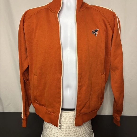 Vintage Abercrombie & Fitch Track Jacket Orange Men's Size Small 90’s 2000’s Y2K - Picture 8 of 16